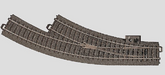 Märklin, 24672, Bogenweiche rechts. R1, R=360mm, 30'